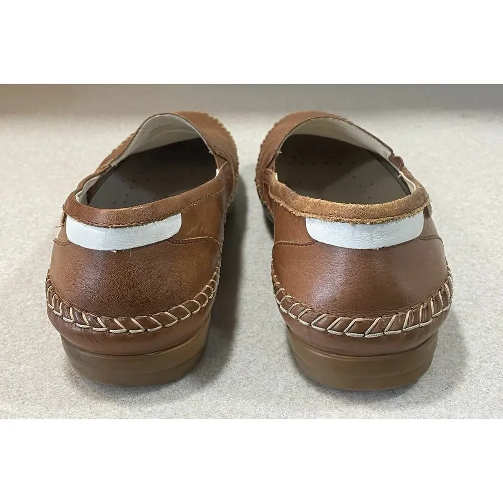 Pikolinos Shoes Men’s Size 11 US /44 EU Brown Leather Slip On Loafer Perforated - Picture 3 of 11